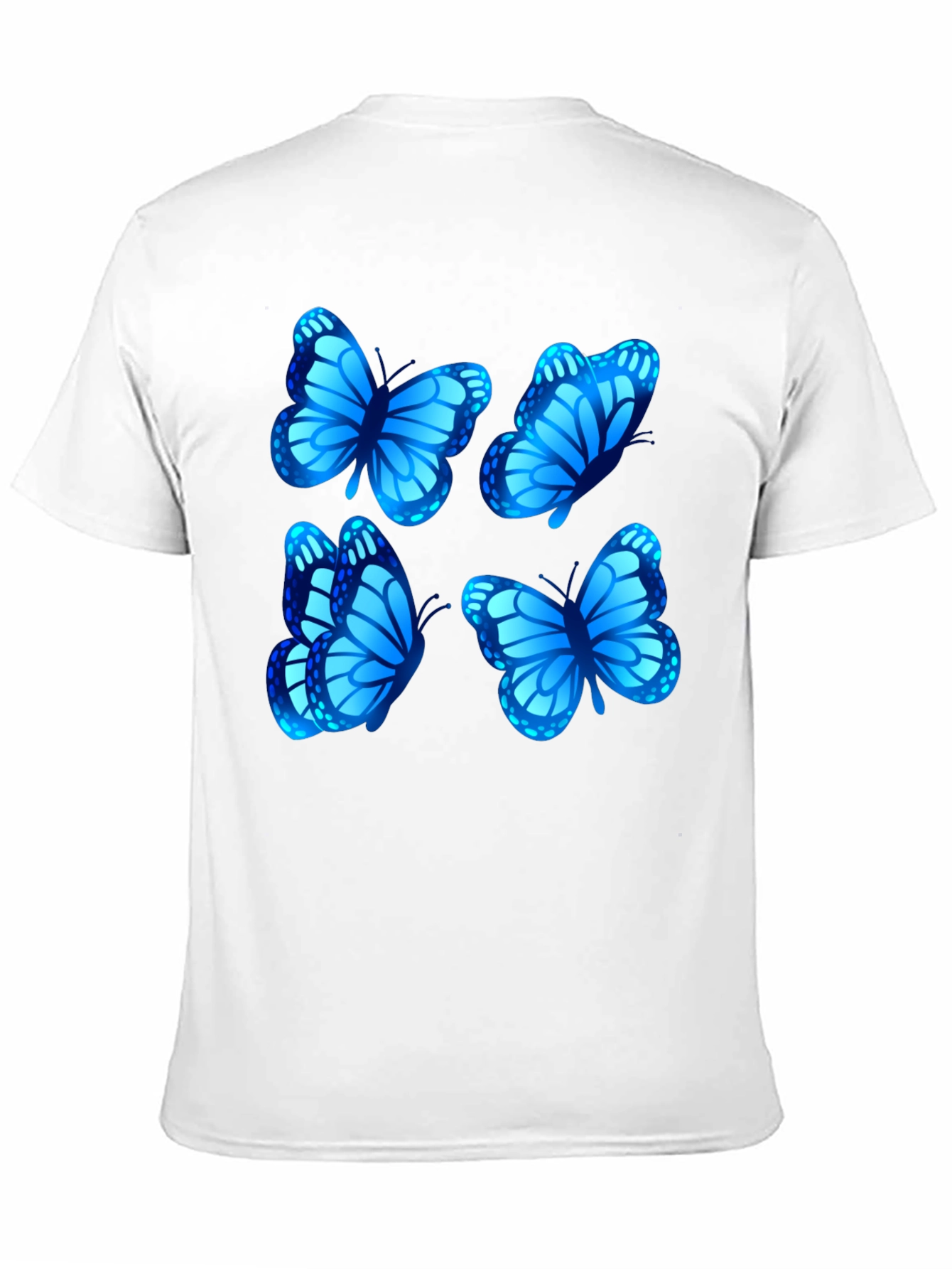 Butterfly Graphic Tee - Stylish Mens Black T-Shirt