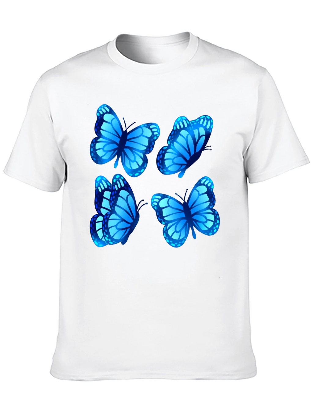 Butterfly Graphic Tee - Stylish Mens Black T-Shirt