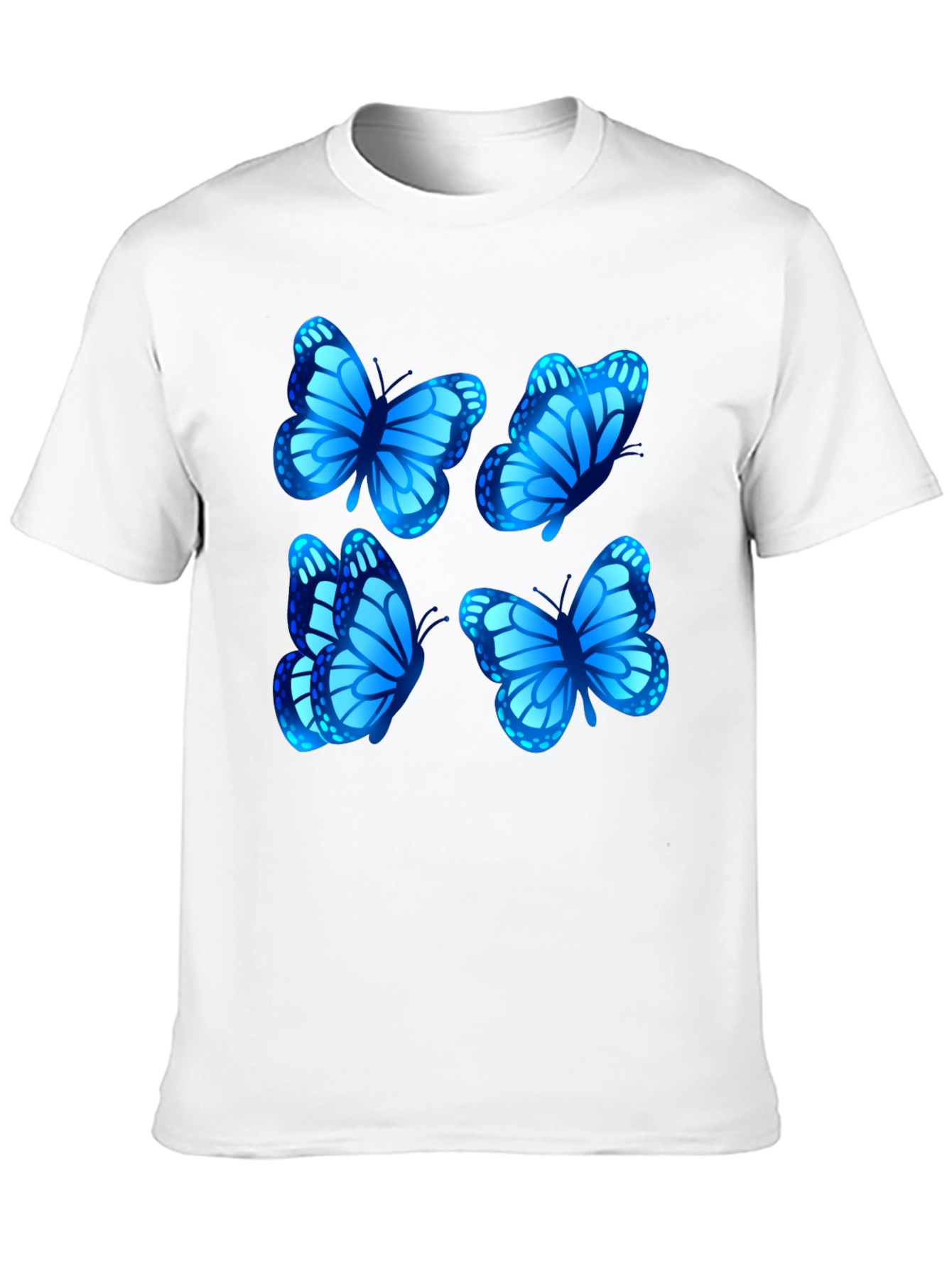 Butterfly Graphic Tee - Stylish Mens Black T-Shirt