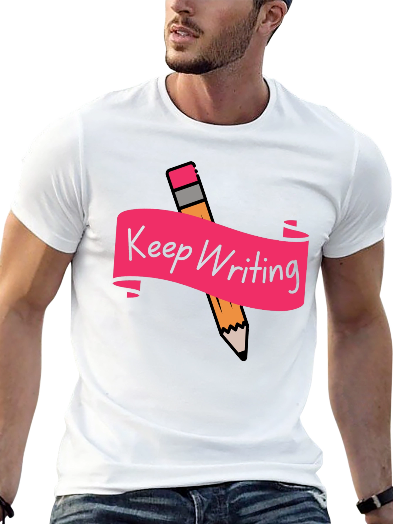 Keep Writing Graphic T-Shirt