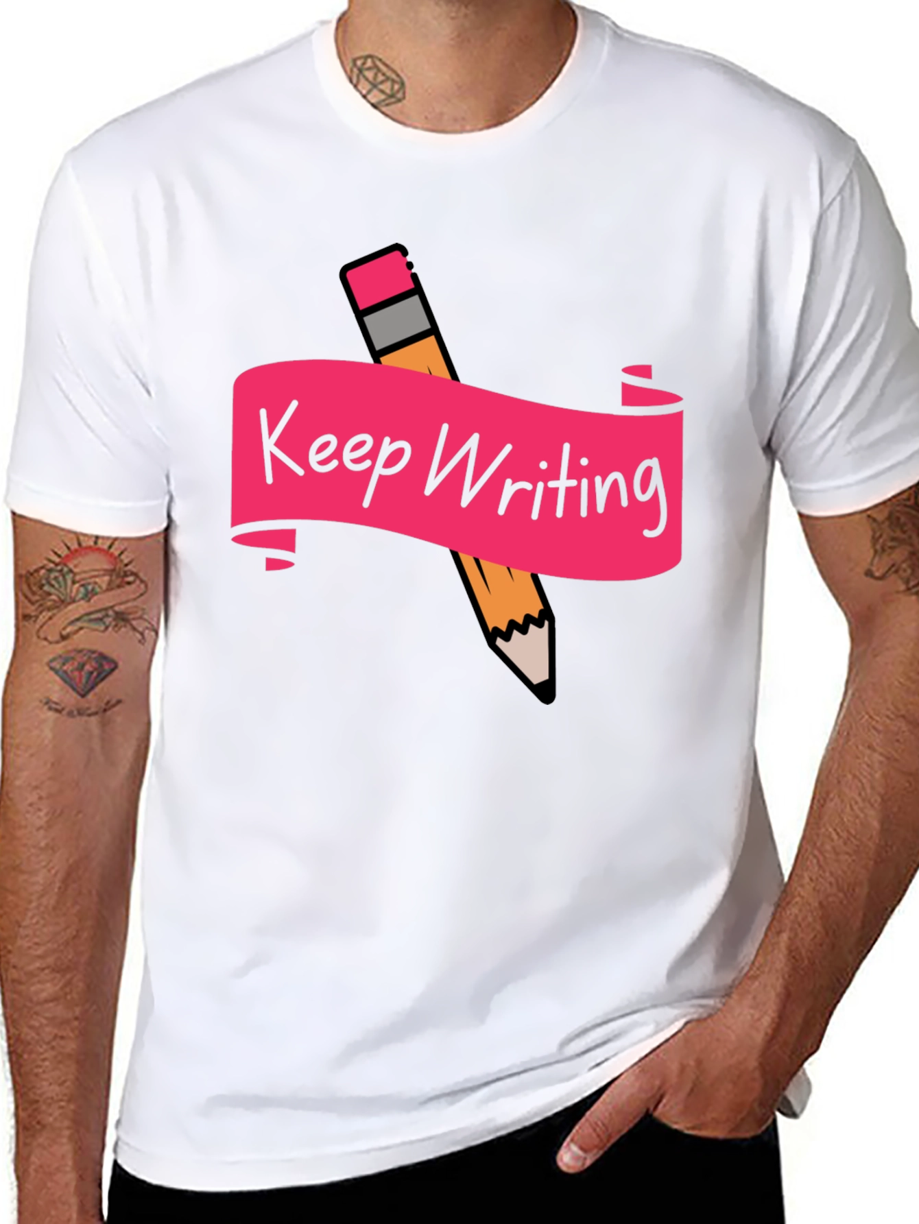 Keep Writing Graphic T-Shirt