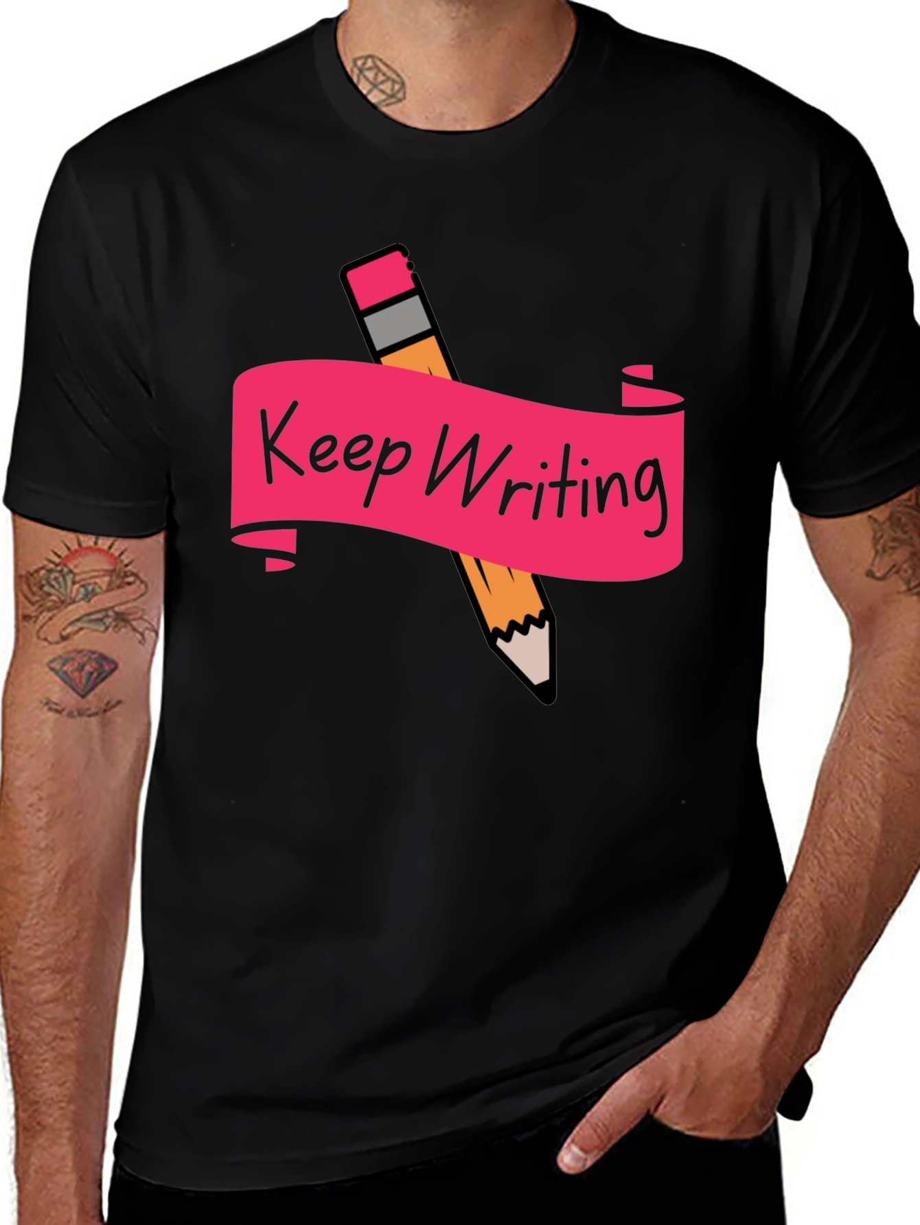 Keep Writing Graphic T-Shirt