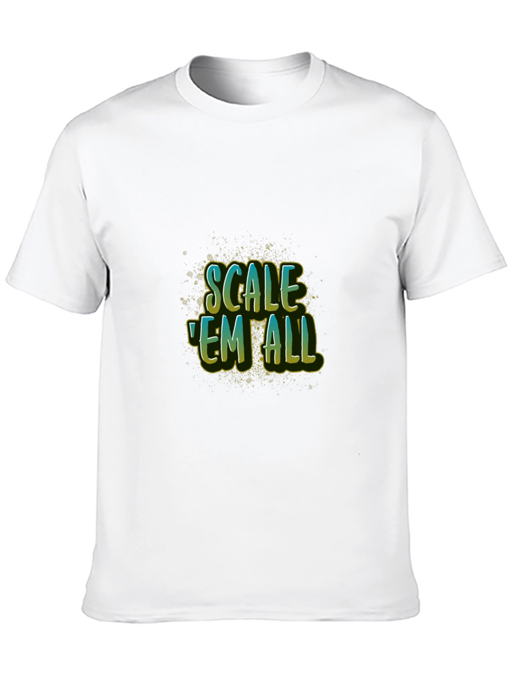 Scale Em All Black T-Shirt