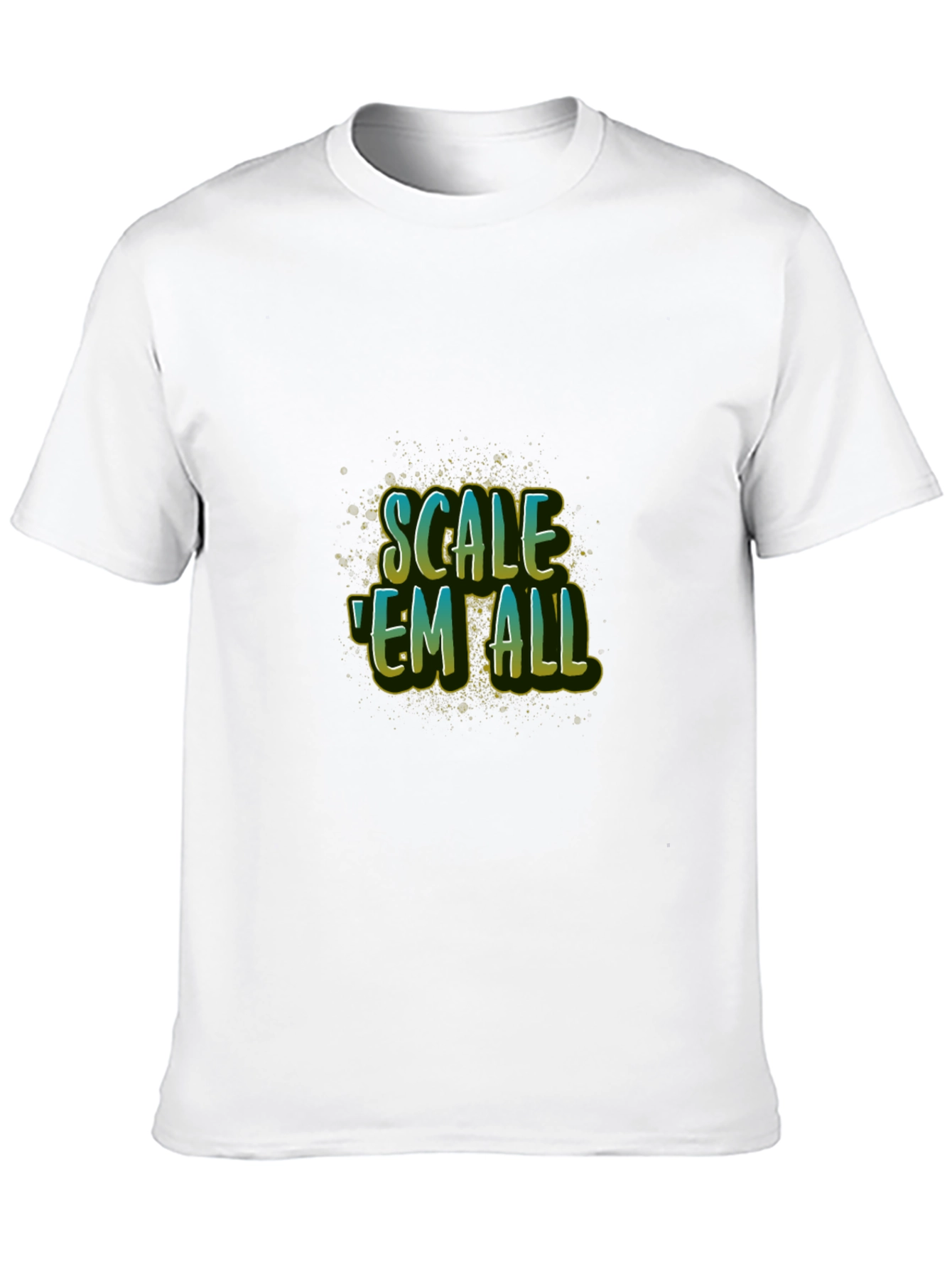 Scale Em All Black T-Shirt