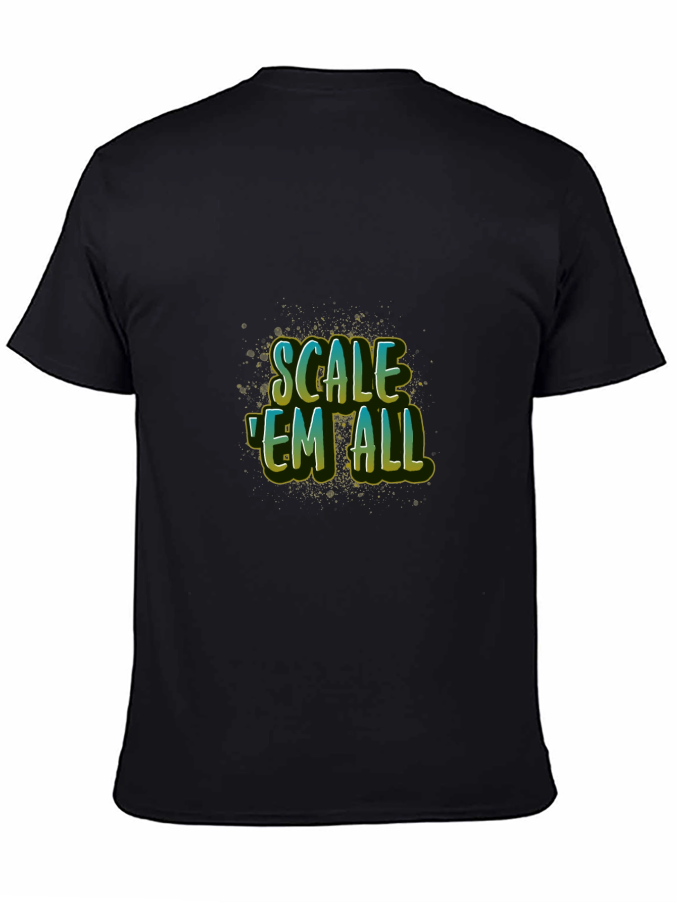 Scale Em All Black T-Shirt