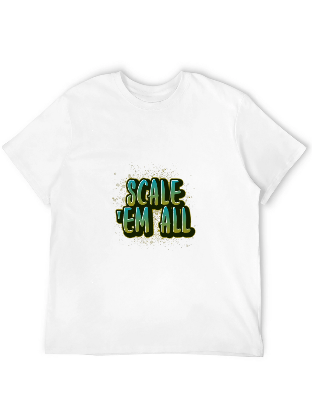 Scale Em All Black T-Shirt