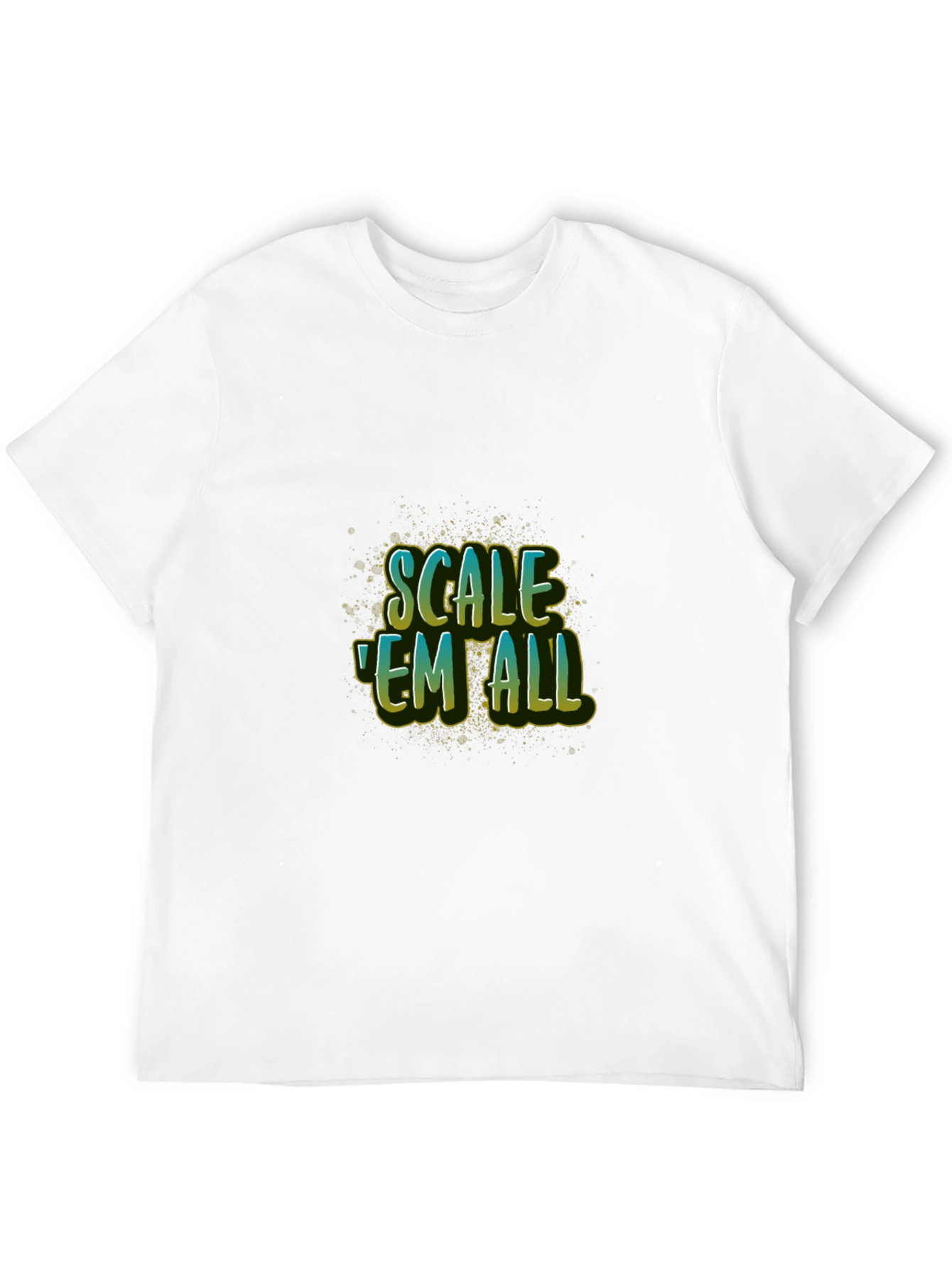 Scale Em All Black T-Shirt