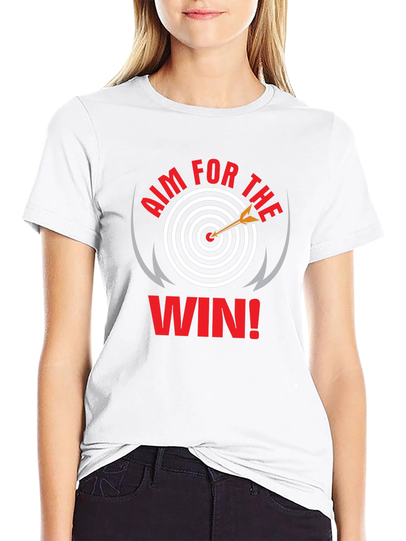 Aim For The Win Black T-Shirt