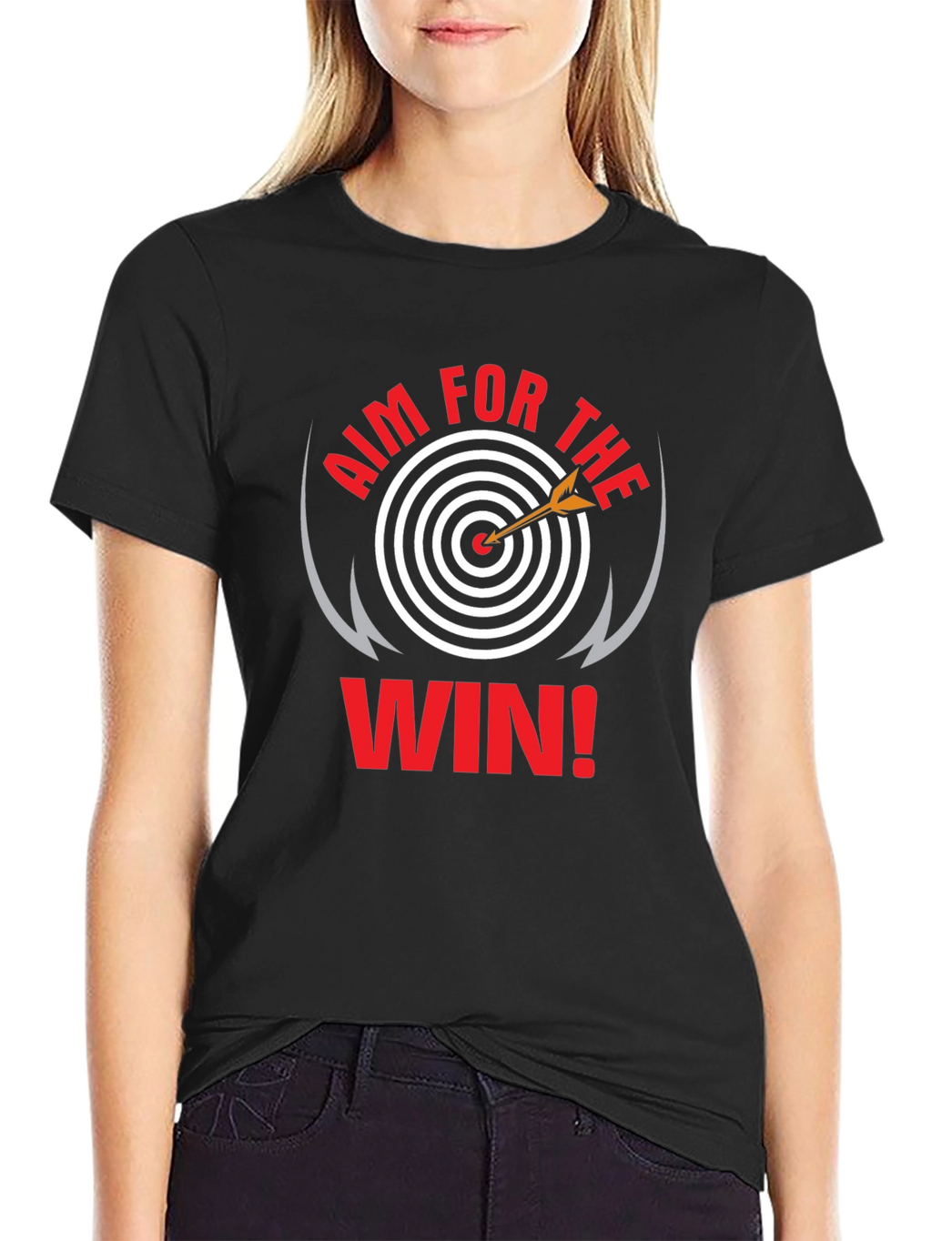 Aim For The Win Black T-Shirt