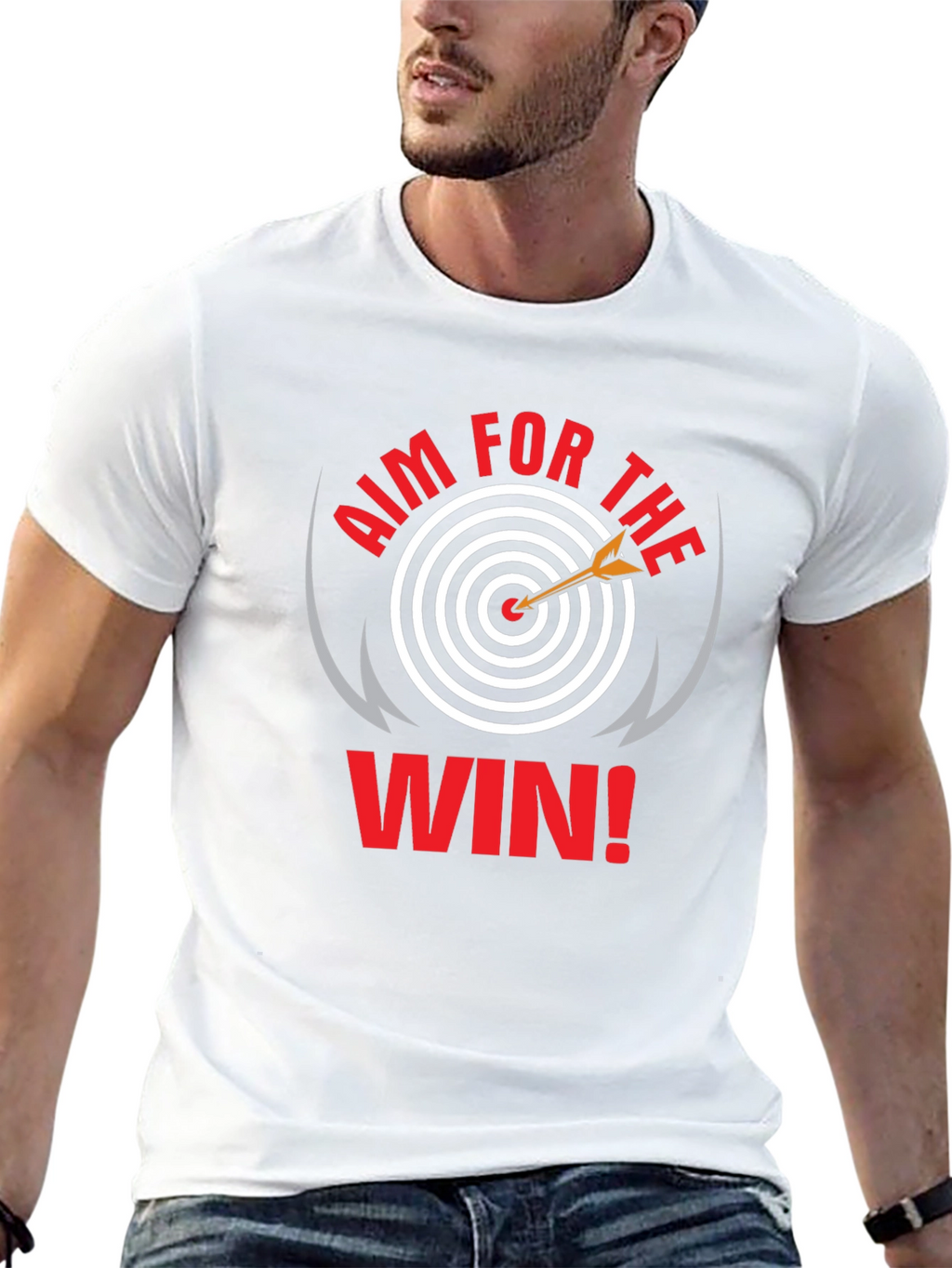 Aim For The Win Black T-Shirt