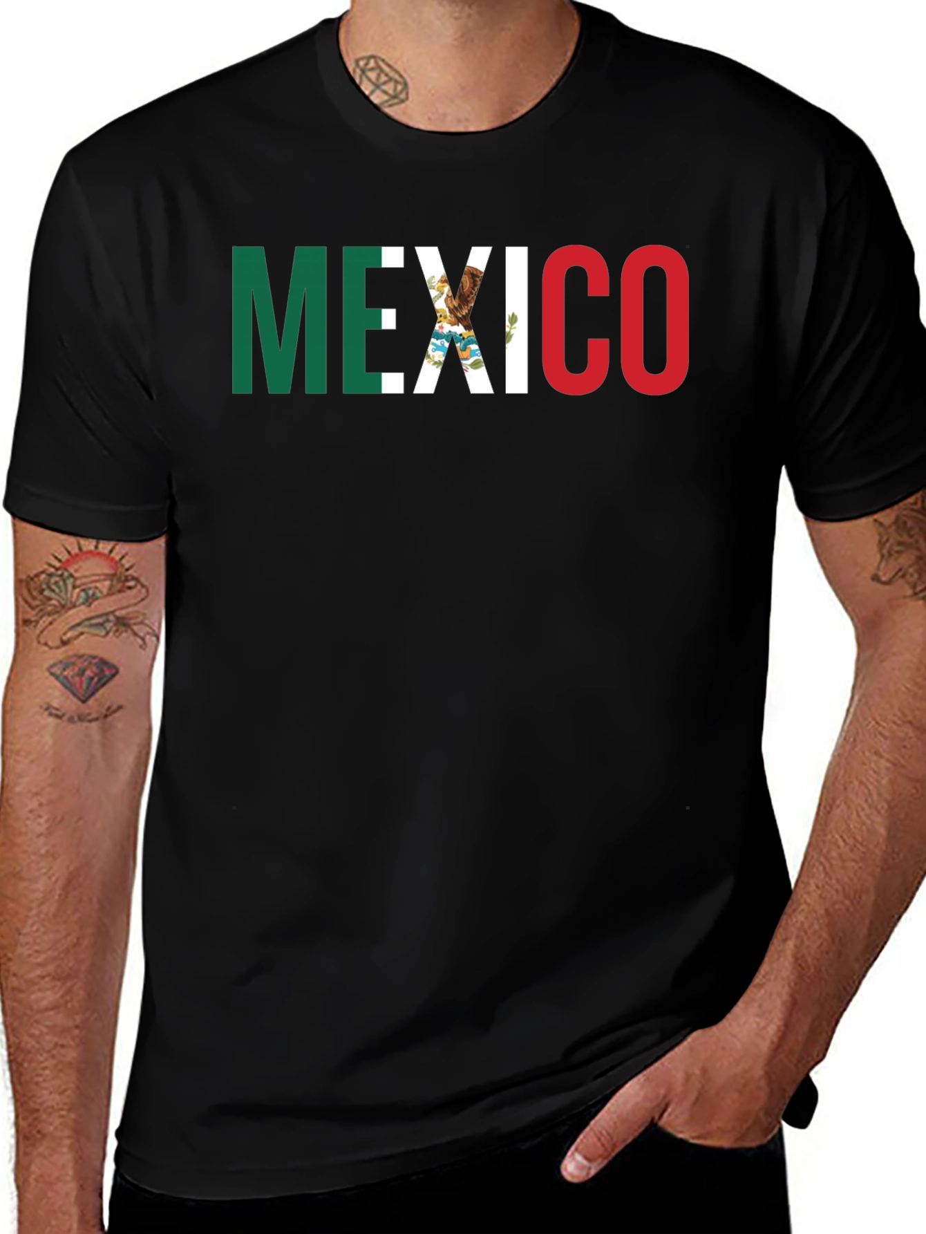Mexico Flag Graphic T-Shirt - Patriotic Pride