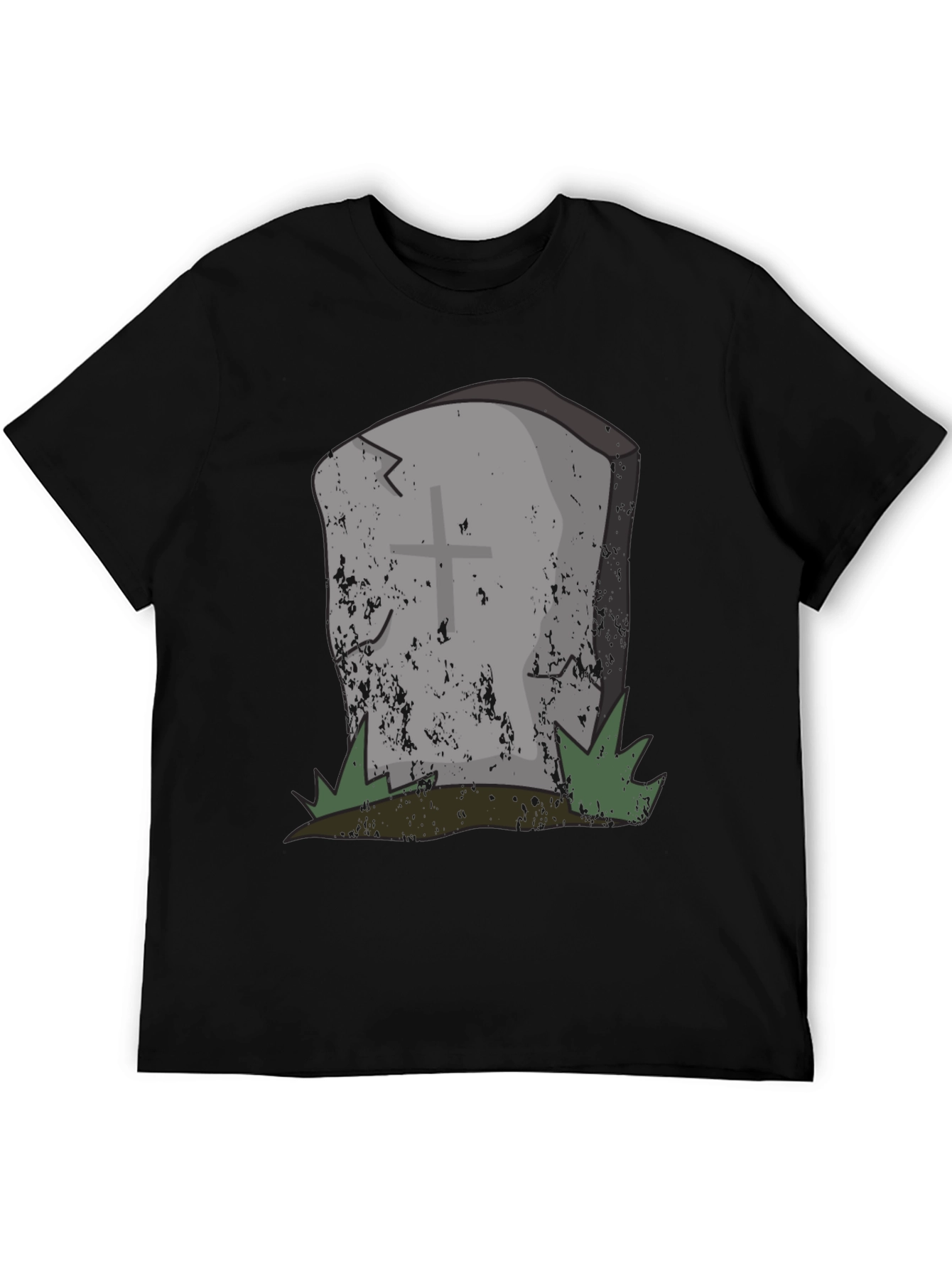 Grave Humor Tee - Spooky Tombstone Graphic T-Shirt
