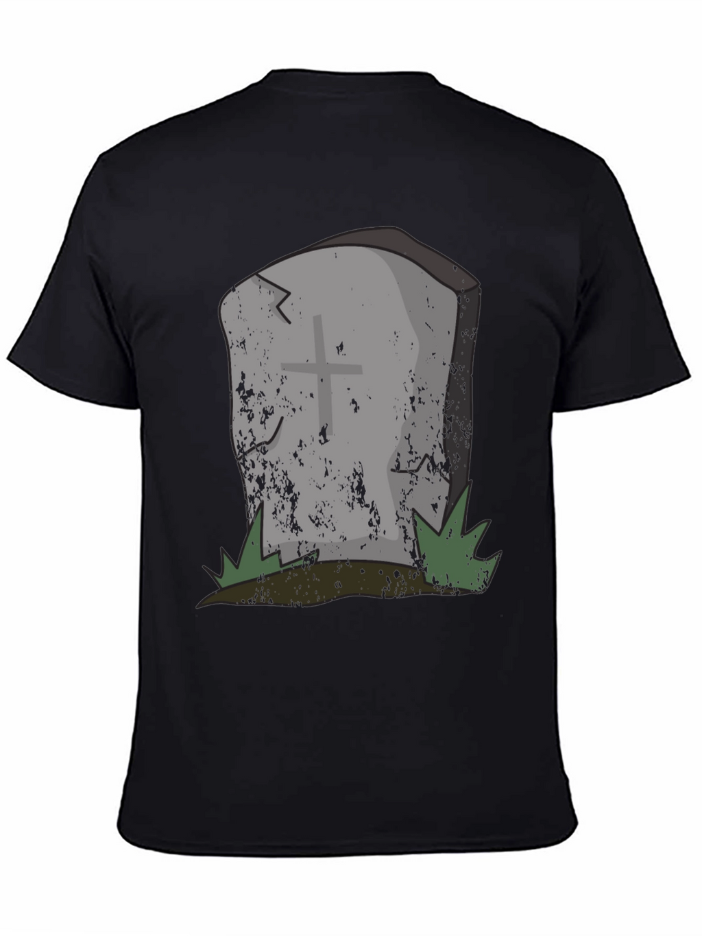 Grave Humor Tee - Spooky Tombstone Graphic T-Shirt