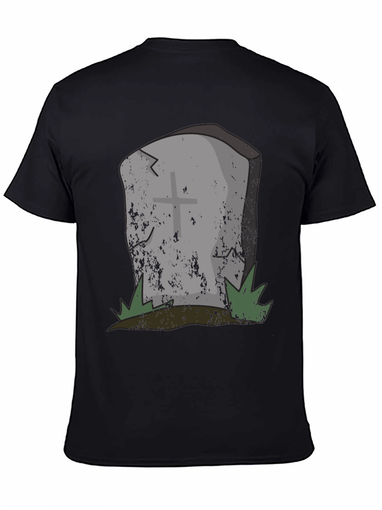 Grave Humor Tee - Spooky Tombstone Graphic T-Shirt