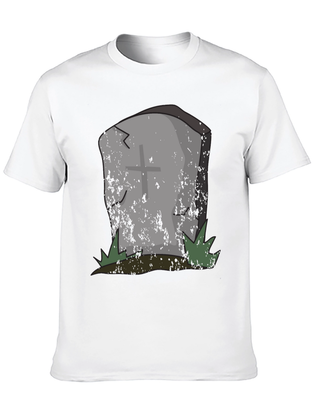 Grave Humor Tee - Spooky Tombstone Graphic T-Shirt