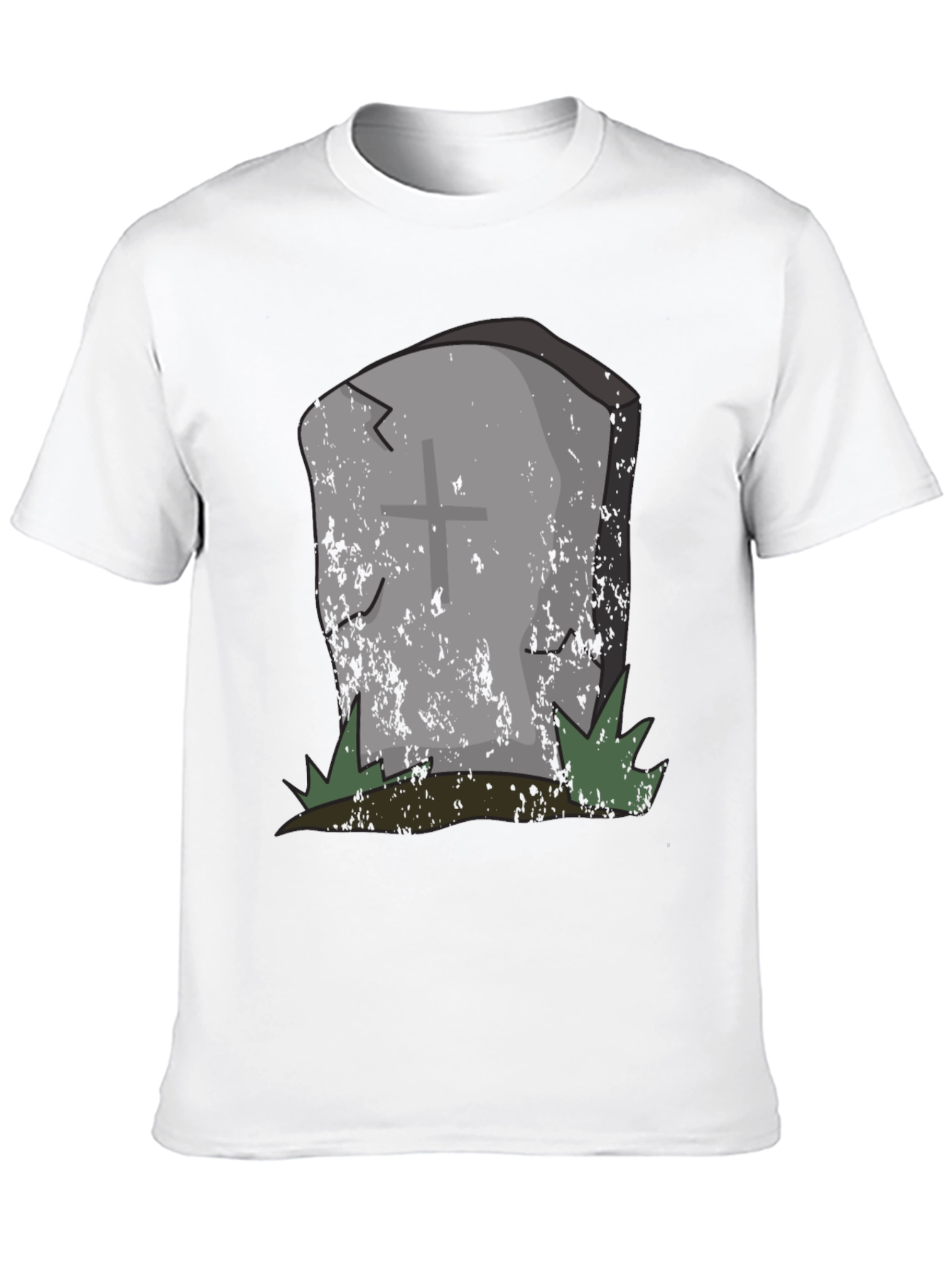 Grave Humor Tee - Spooky Tombstone Graphic T-Shirt