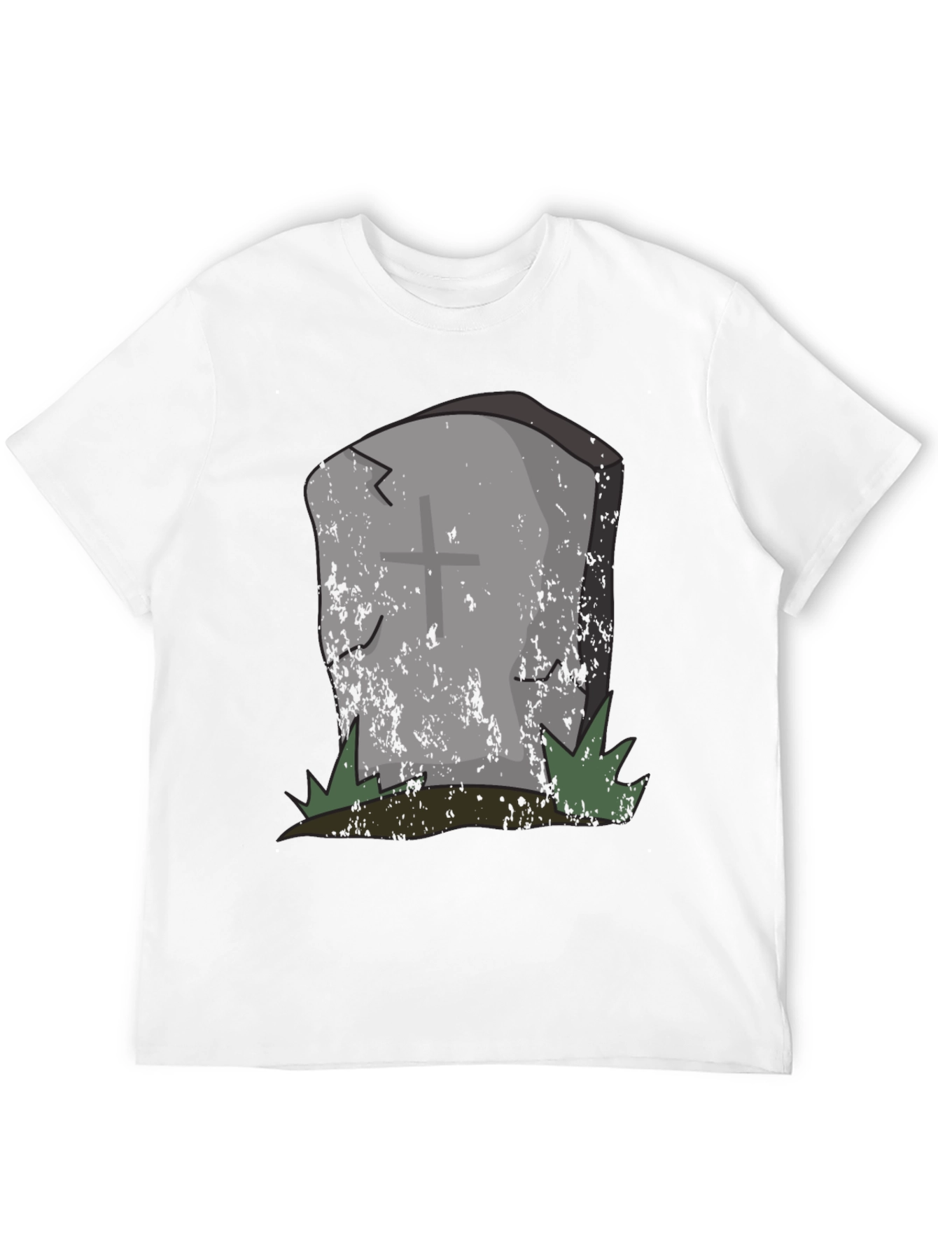Grave Humor Tee - Spooky Tombstone Graphic T-Shirt