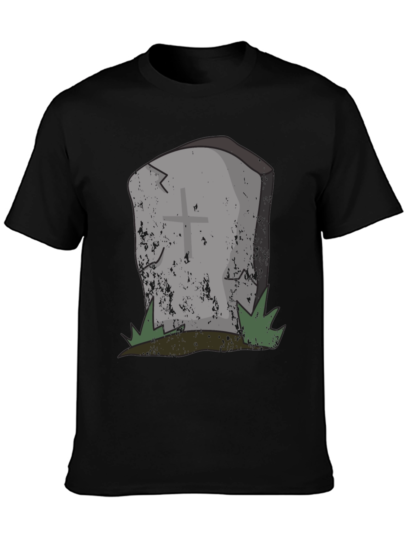 Grave Humor Tee - Spooky Tombstone Graphic T-Shirt