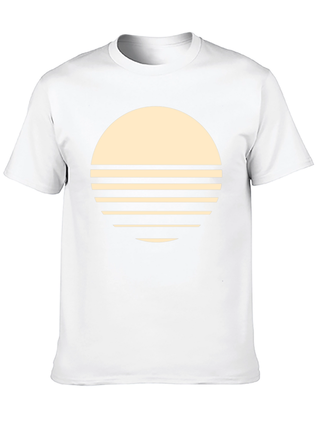 Retro Sunset Graphic Tee - Stylish Black T-Shirt