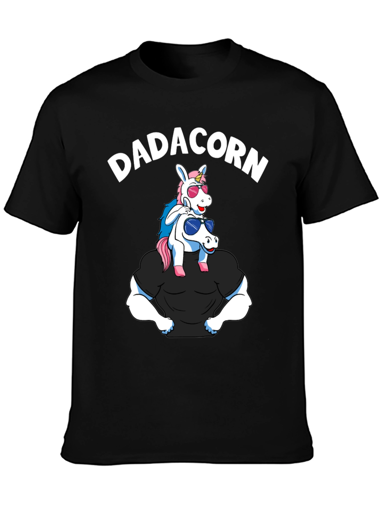 Dadacorn Graphic T-Shirt - Funny Unicorn Dad Tee