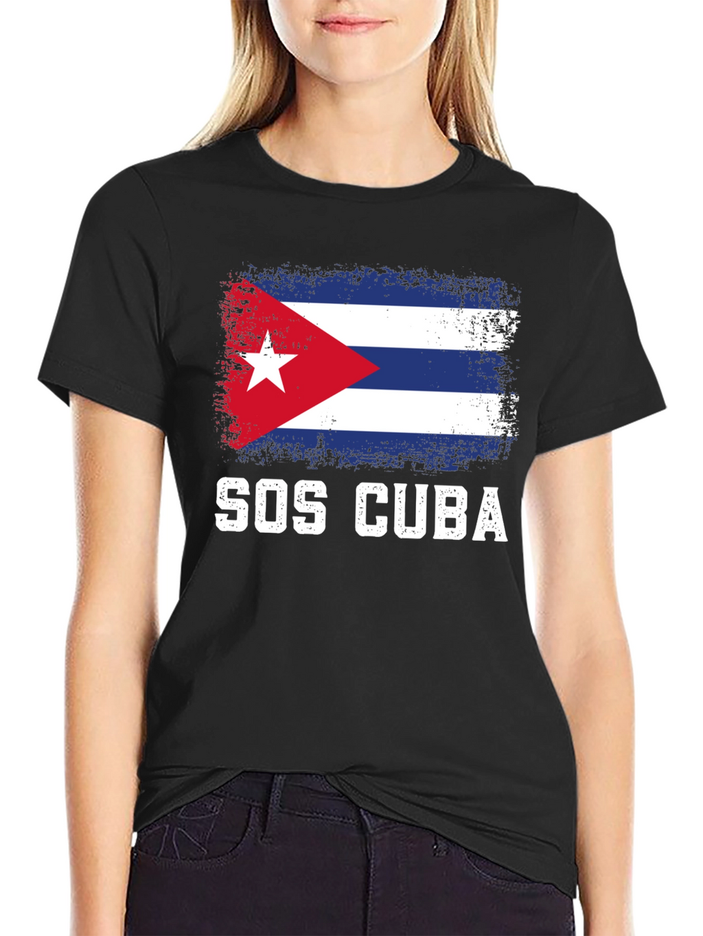 SOS Cuba Flag T-Shirt - Support Cuba