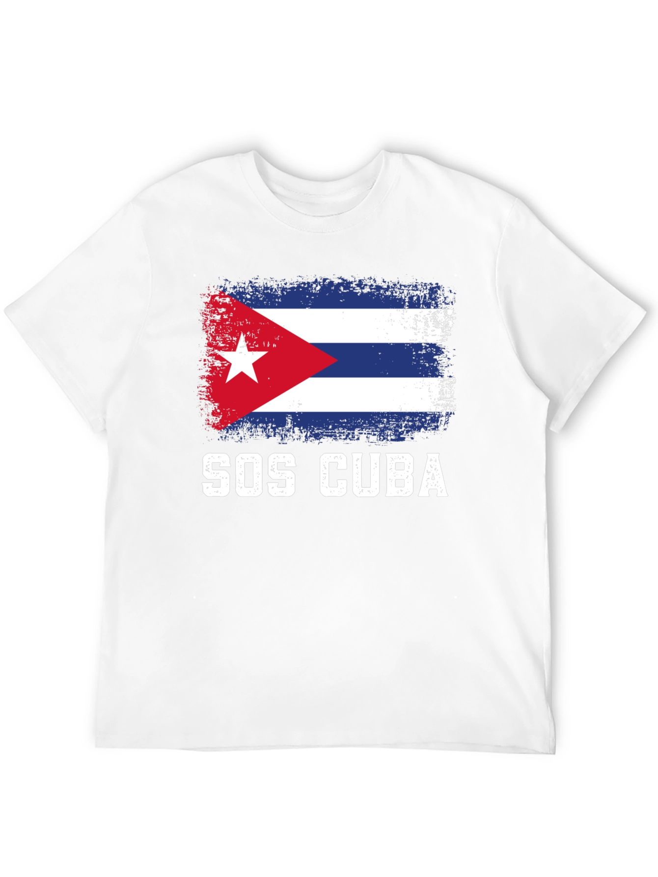 SOS Cuba Flag T-Shirt - Support Cuba