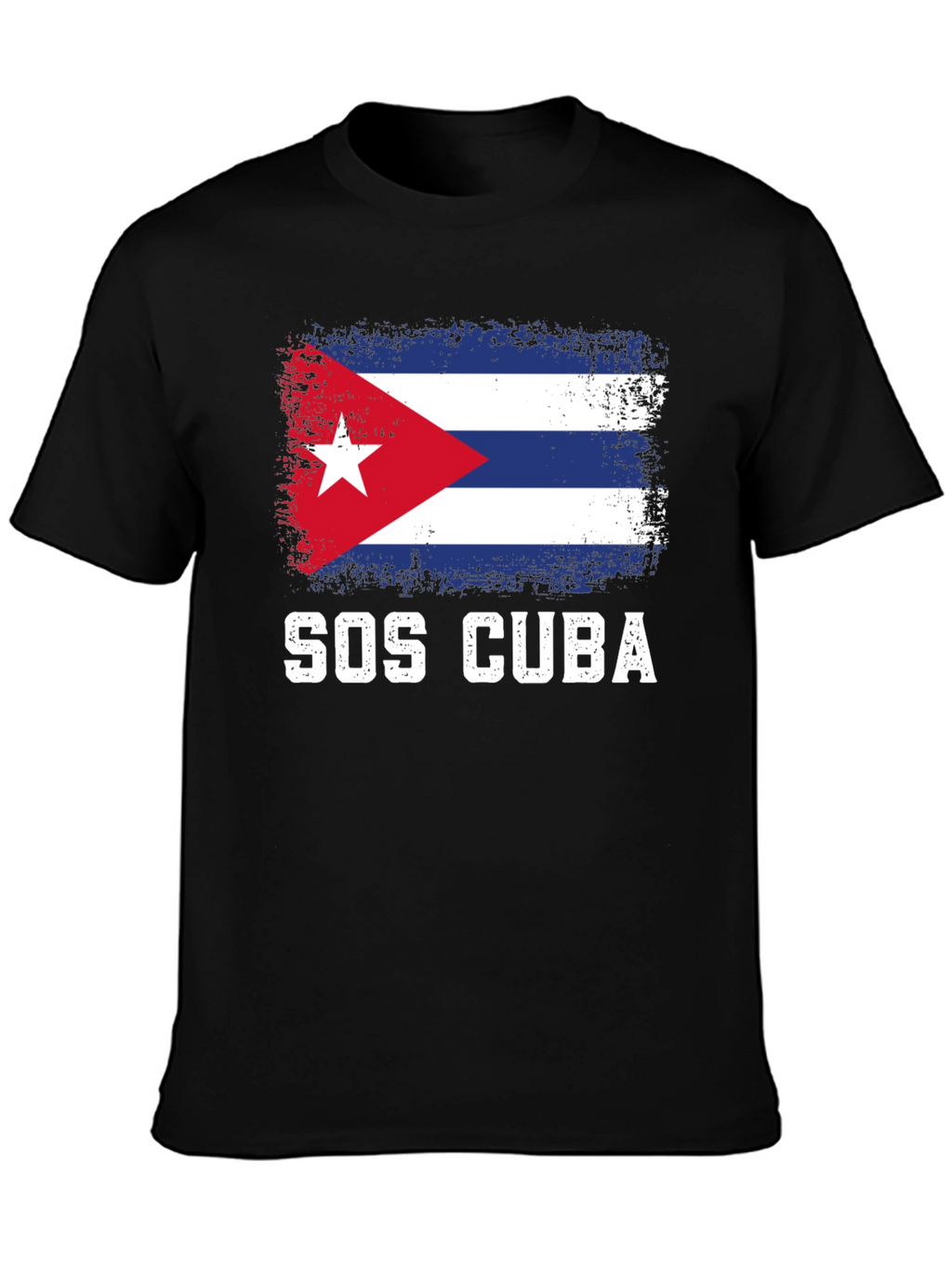 SOS Cuba Flag T-Shirt - Support Cuba