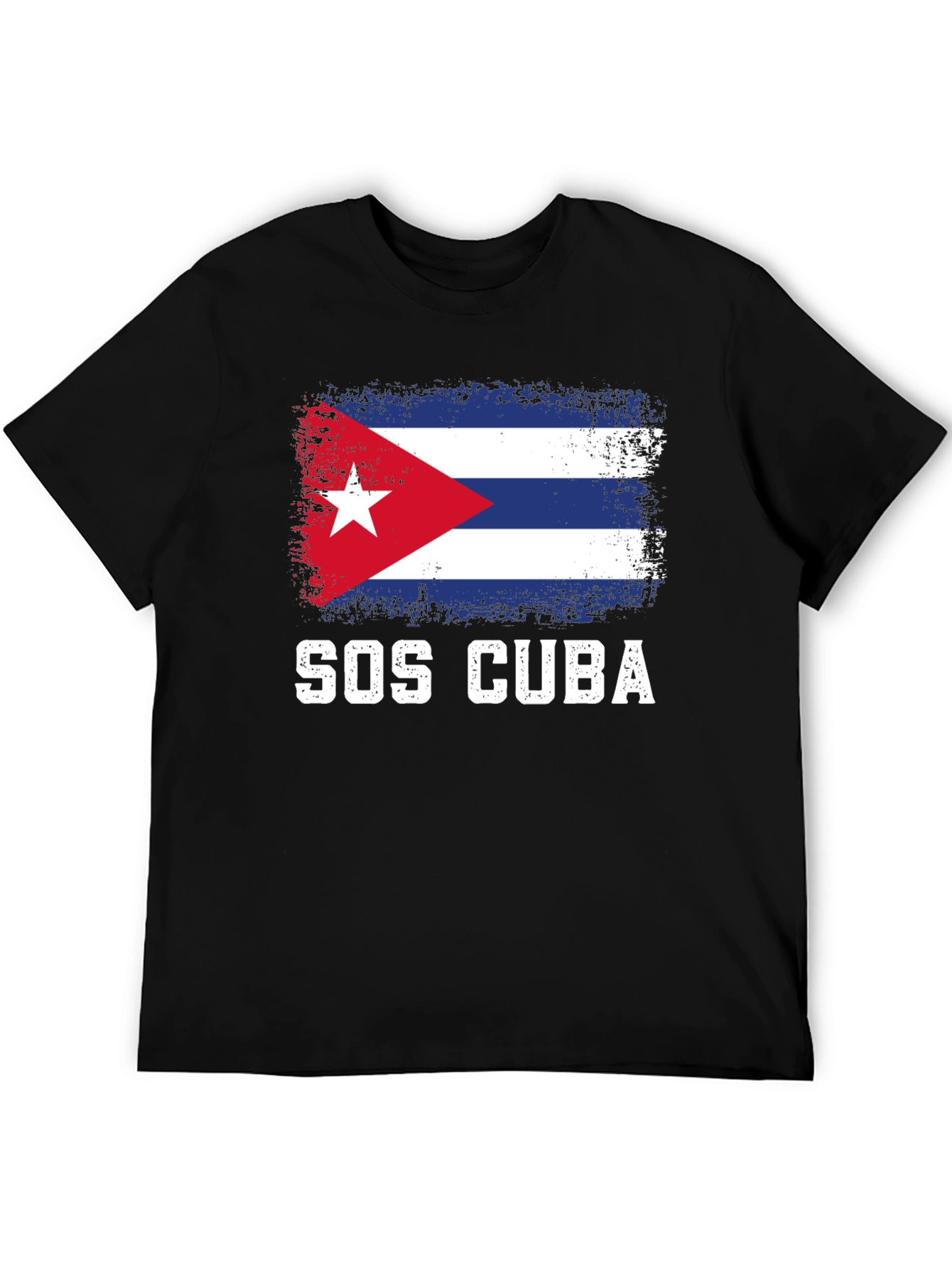SOS Cuba Flag T-Shirt - Support Cuba