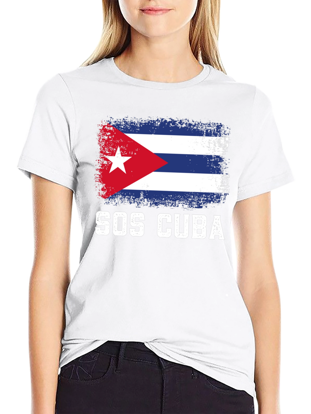 SOS Cuba Flag T-Shirt - Support Cuba