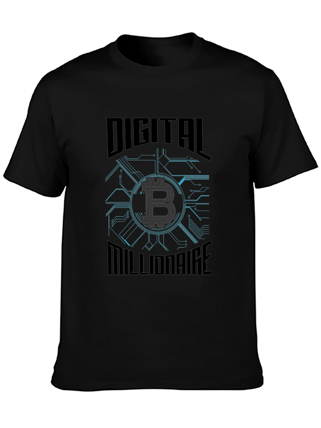 Digital Millionaire Bitcoin Graphic T-Shirt