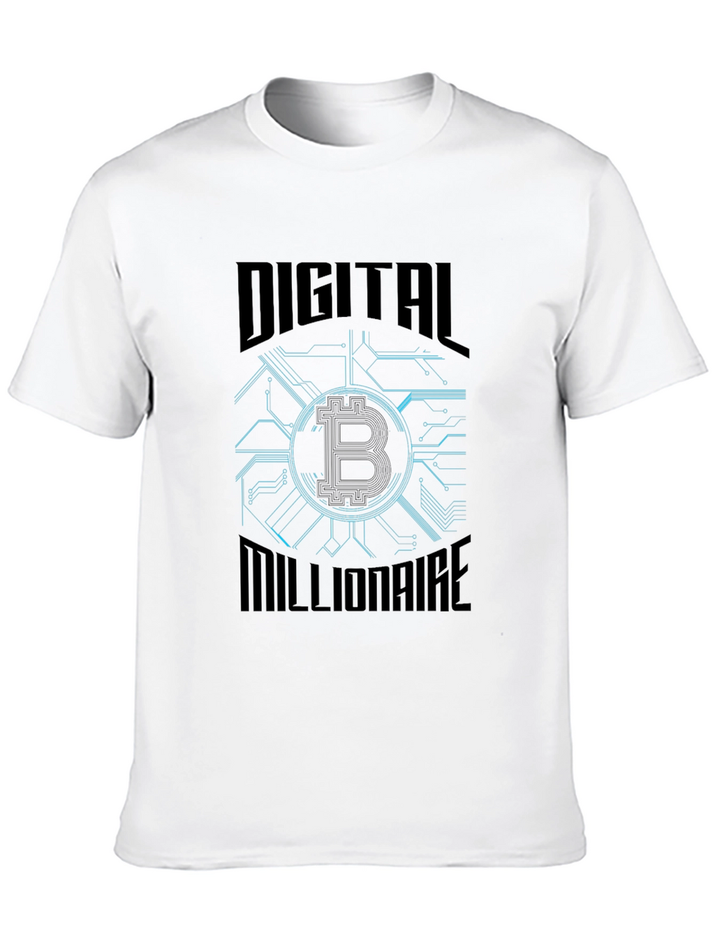 Digital Millionaire Bitcoin Graphic T-Shirt