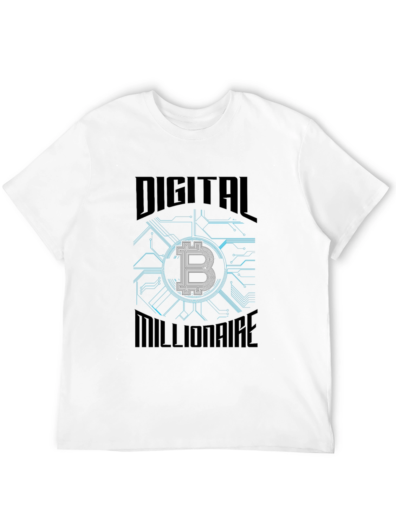 Digital Millionaire Bitcoin Graphic T-Shirt