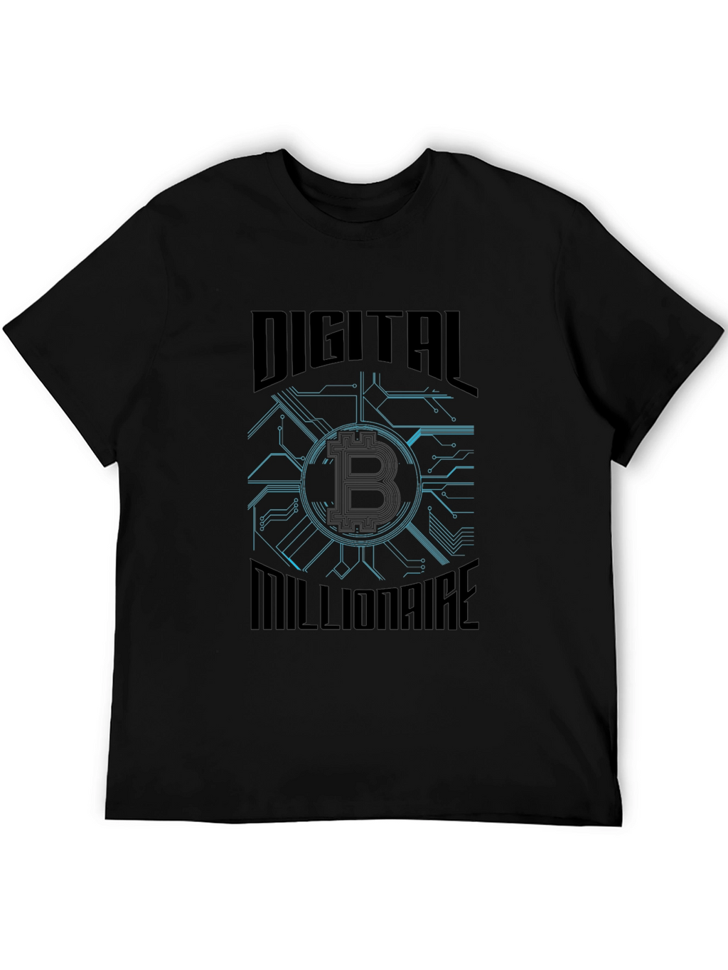 Digital Millionaire Bitcoin Graphic T-Shirt
