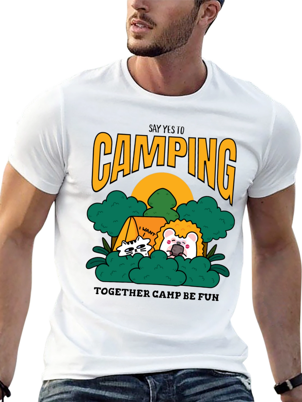 Camping Adventure Tee: Say Yes to Fun!