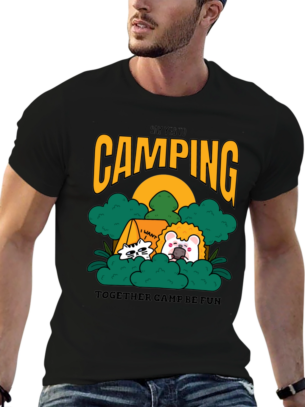 Camping Adventure Tee: Say Yes to Fun!