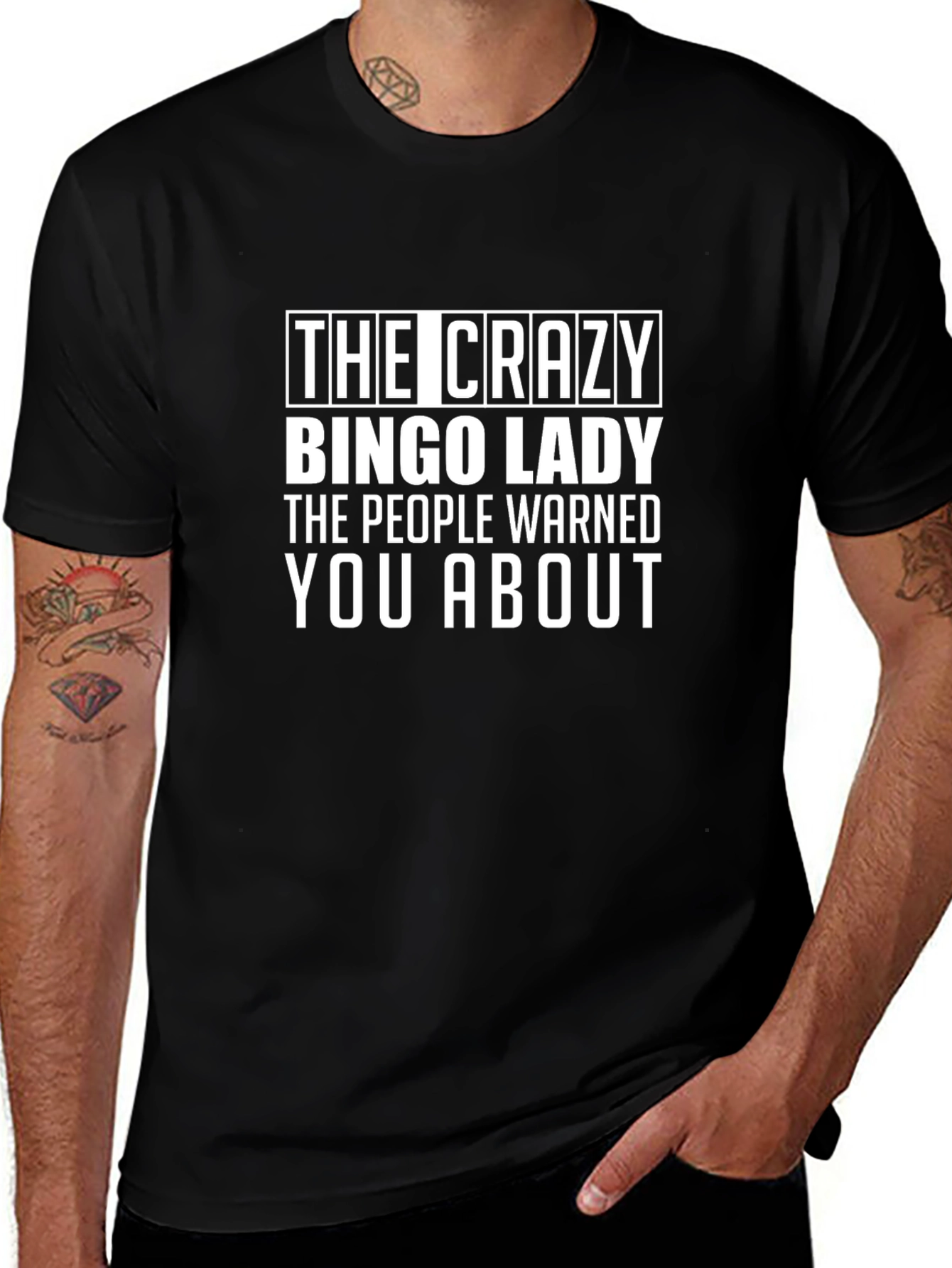 Crazy Bingo Lady T-Shirt - Warned You About!