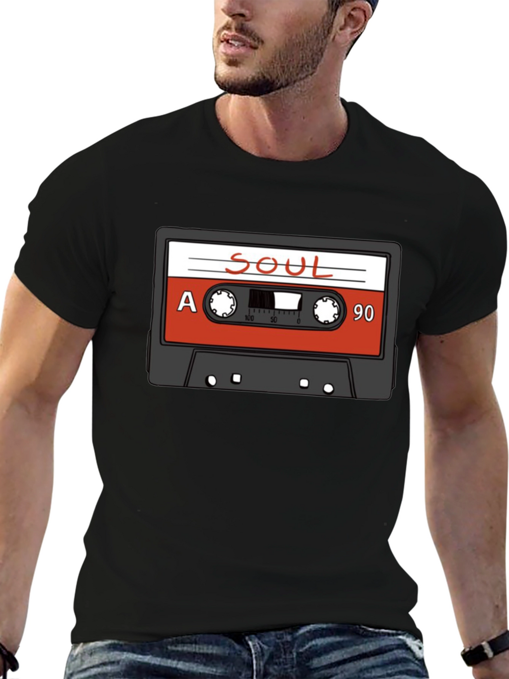 Soul Cassette Tape Graphic T-Shirt - Retro Music Tee