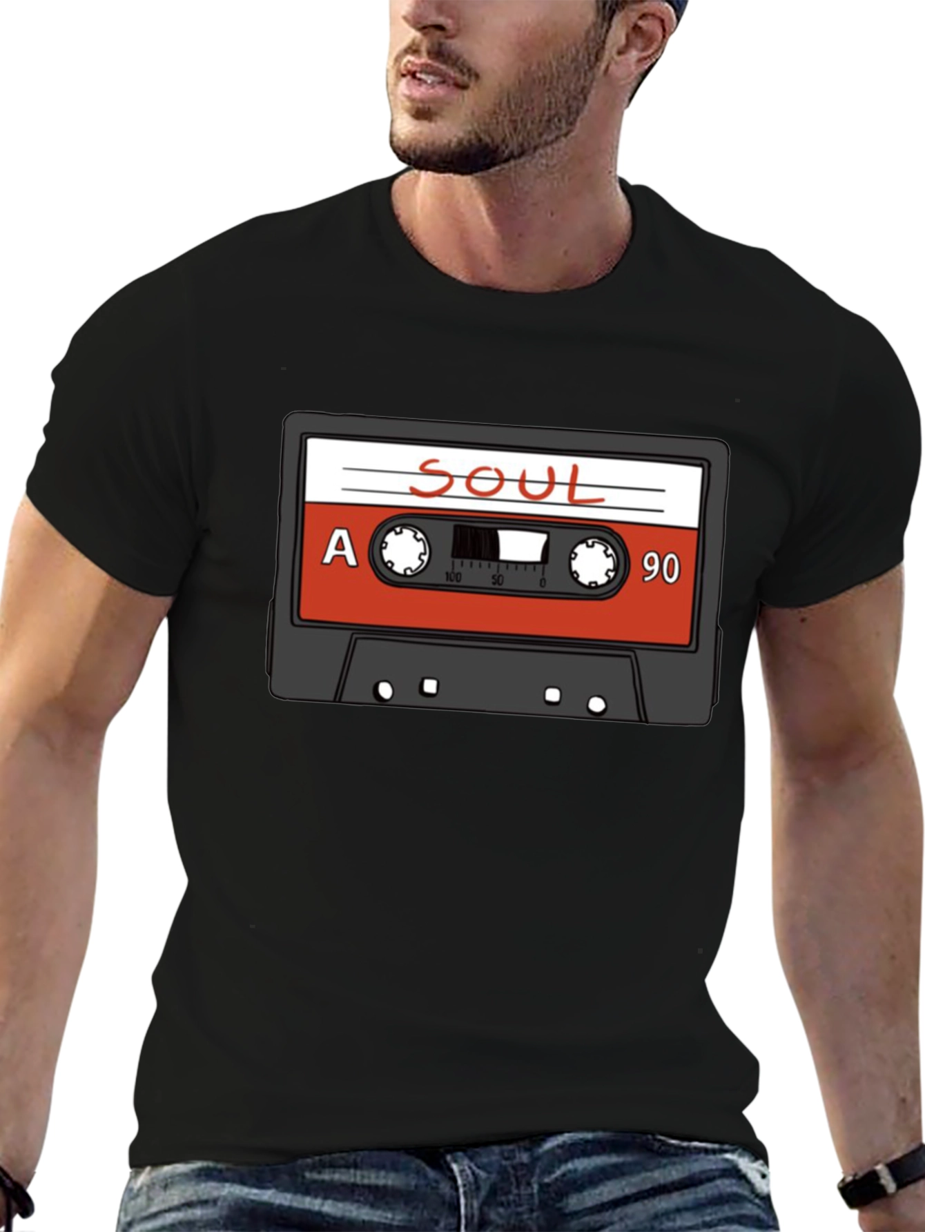 Soul Cassette Tape Graphic T-Shirt - Retro Music Tee