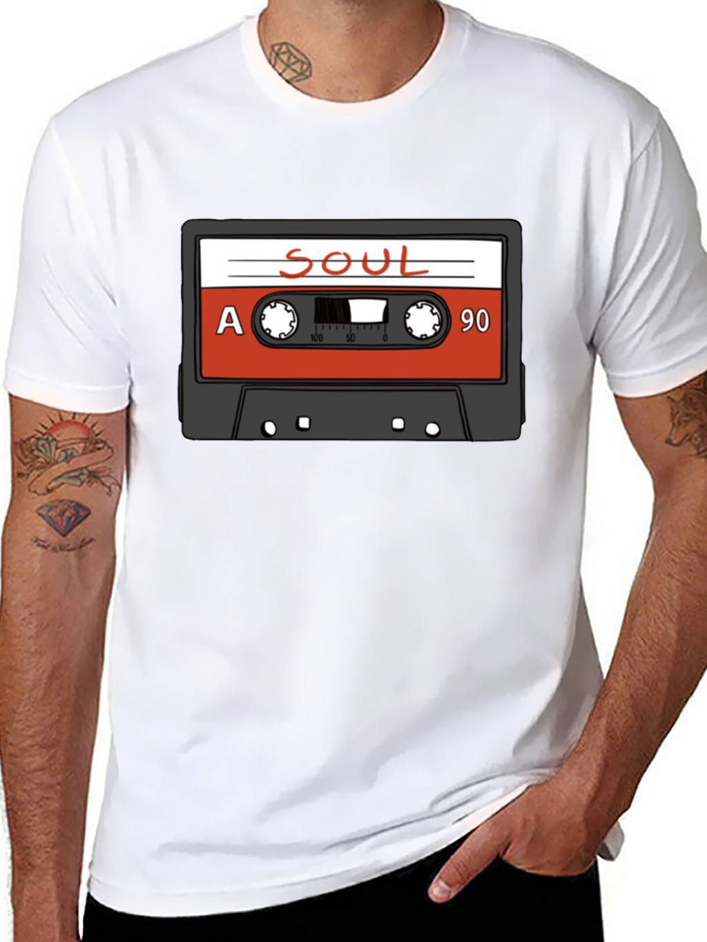Soul Cassette Tape Graphic T-Shirt - Retro Music Tee