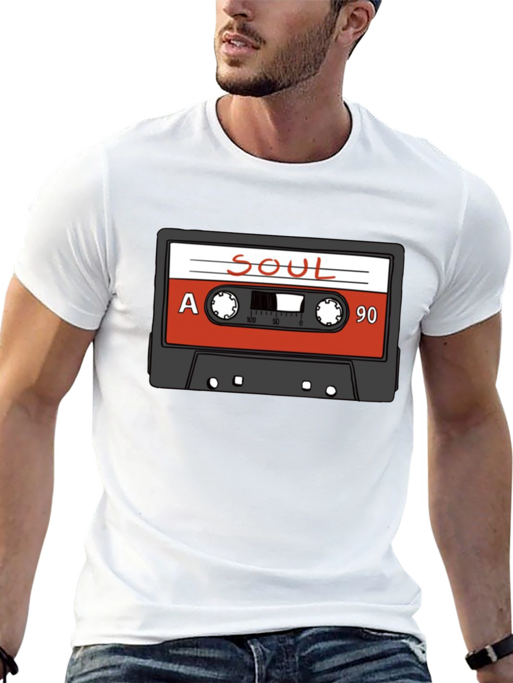Soul Cassette Tape Graphic T-Shirt - Retro Music Tee
