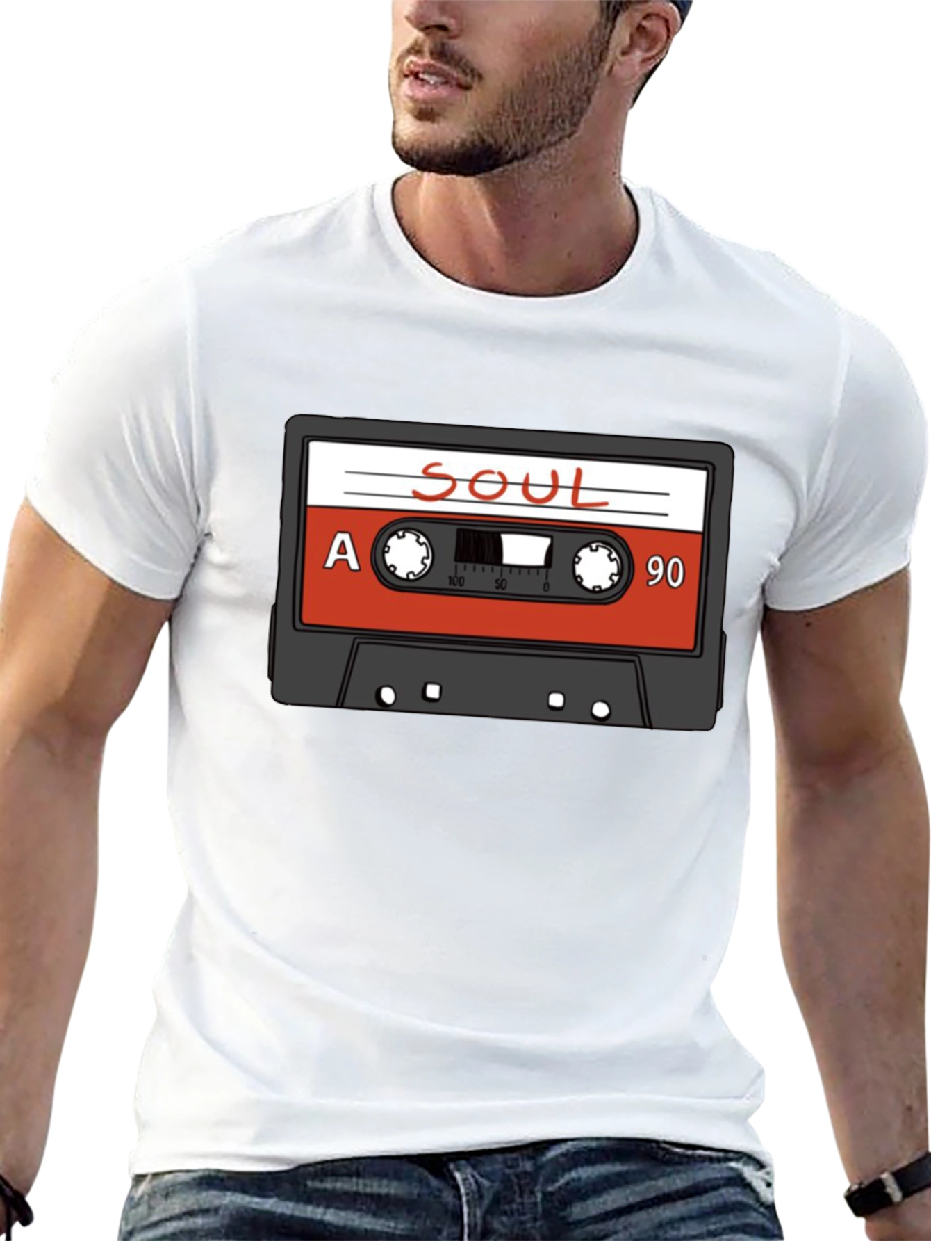 Soul Cassette Tape Graphic T-Shirt - Retro Music Tee