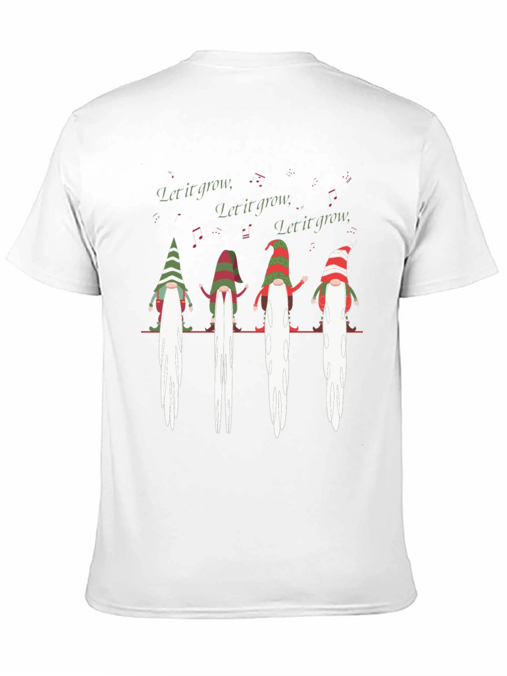 Let It Grow Gnomes Graphic T-Shirt - Black