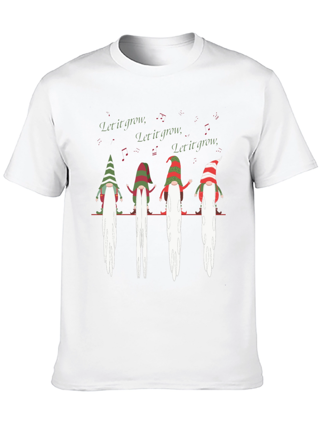 Let It Grow Gnomes Graphic T-Shirt - Black