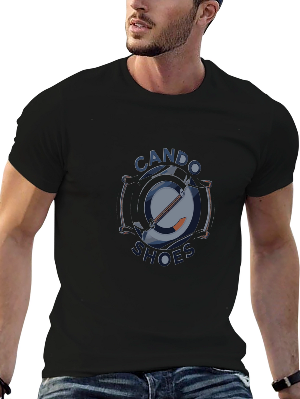 Cool Graphic Tee: CANDO Shoes Design