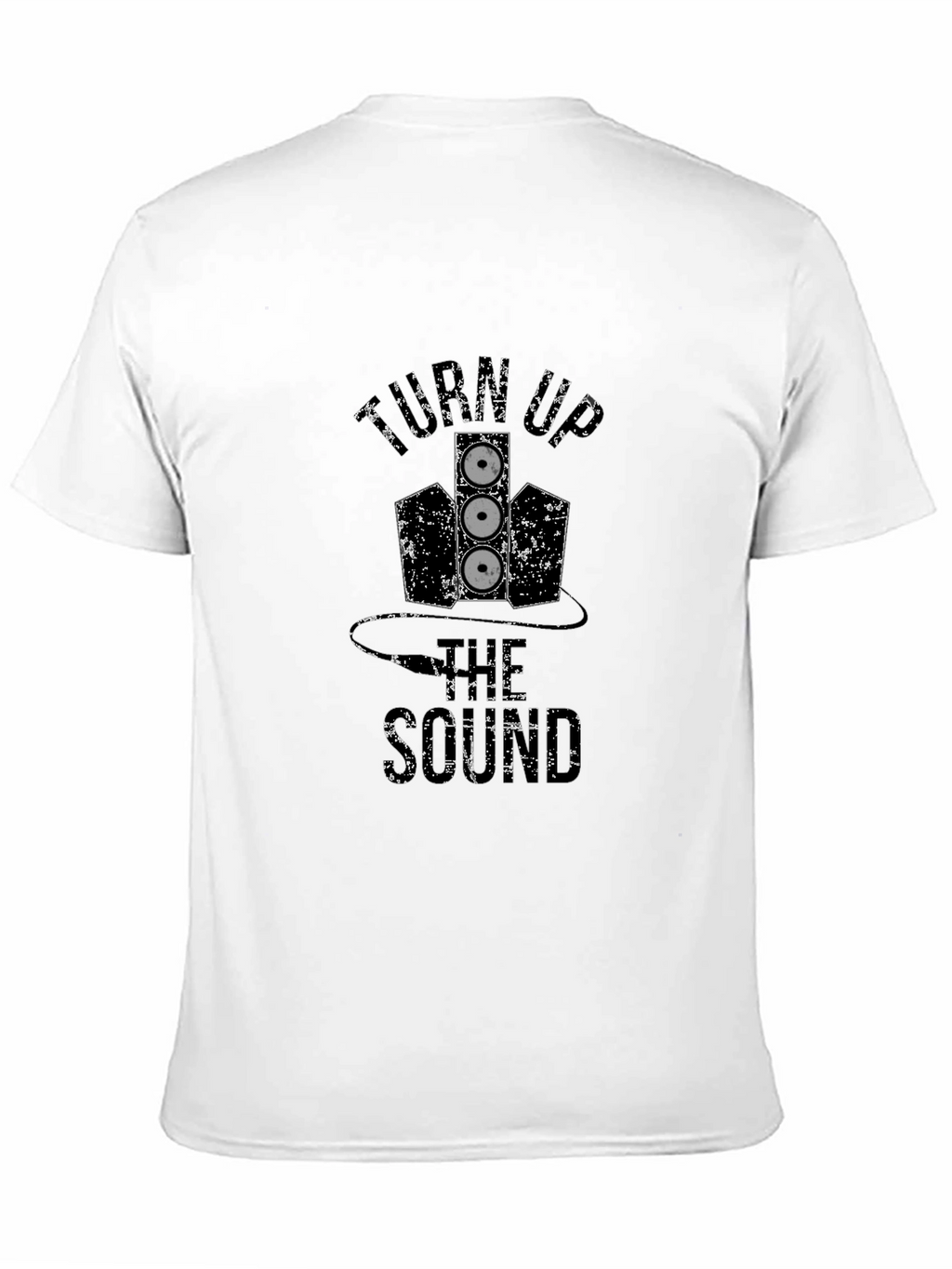 Turn Up the Sound Black Graphic Tee