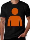 Orange Silhouette Graphic T-Shirt