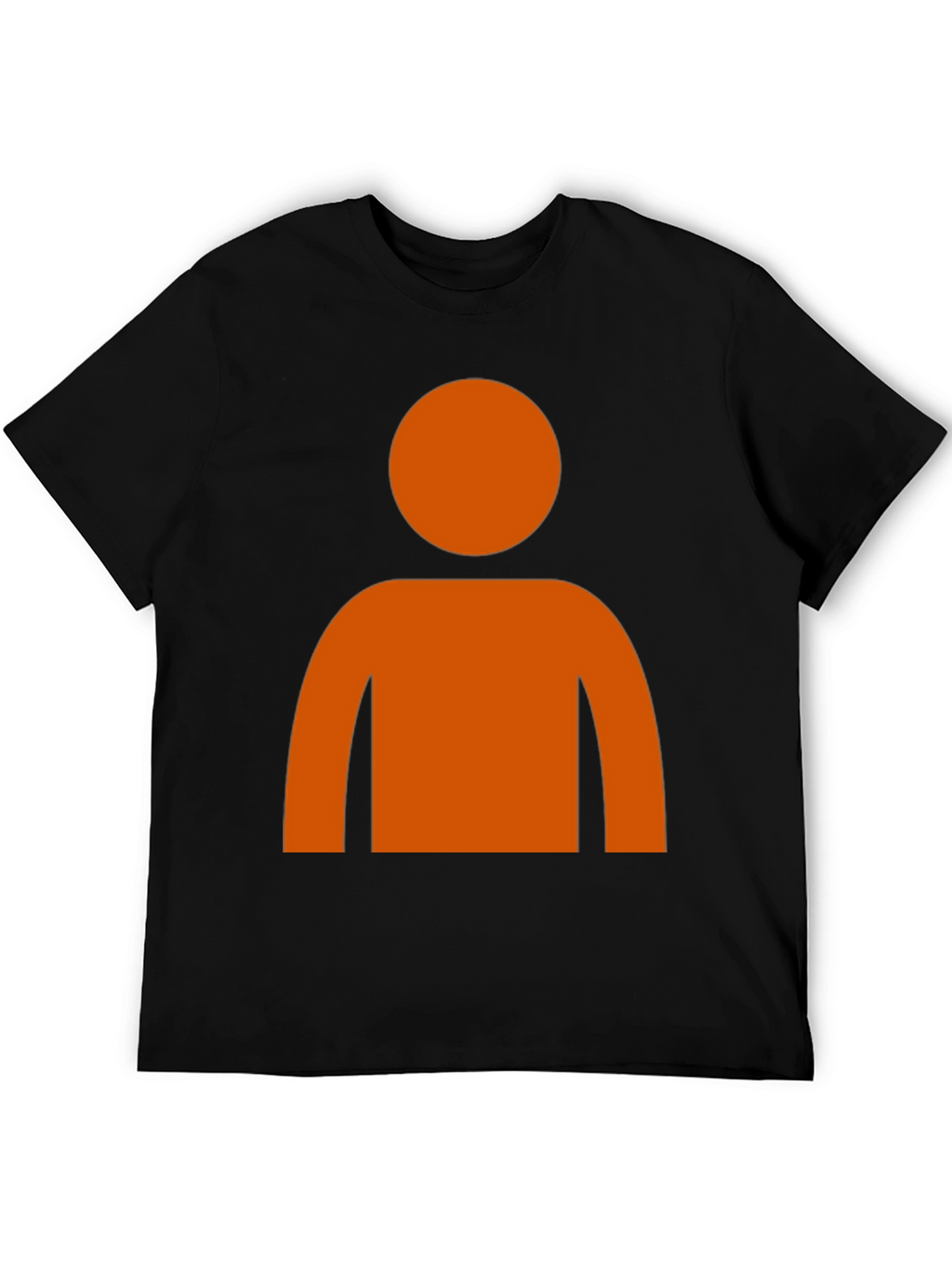 Orange Silhouette Graphic T-Shirt