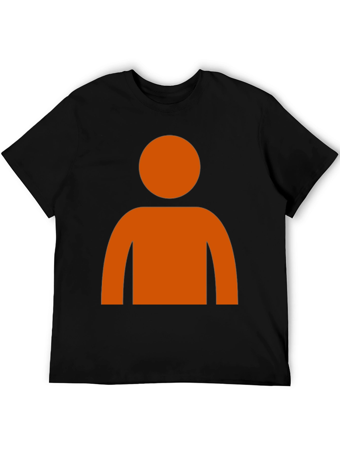 Orange Silhouette Graphic T-Shirt
