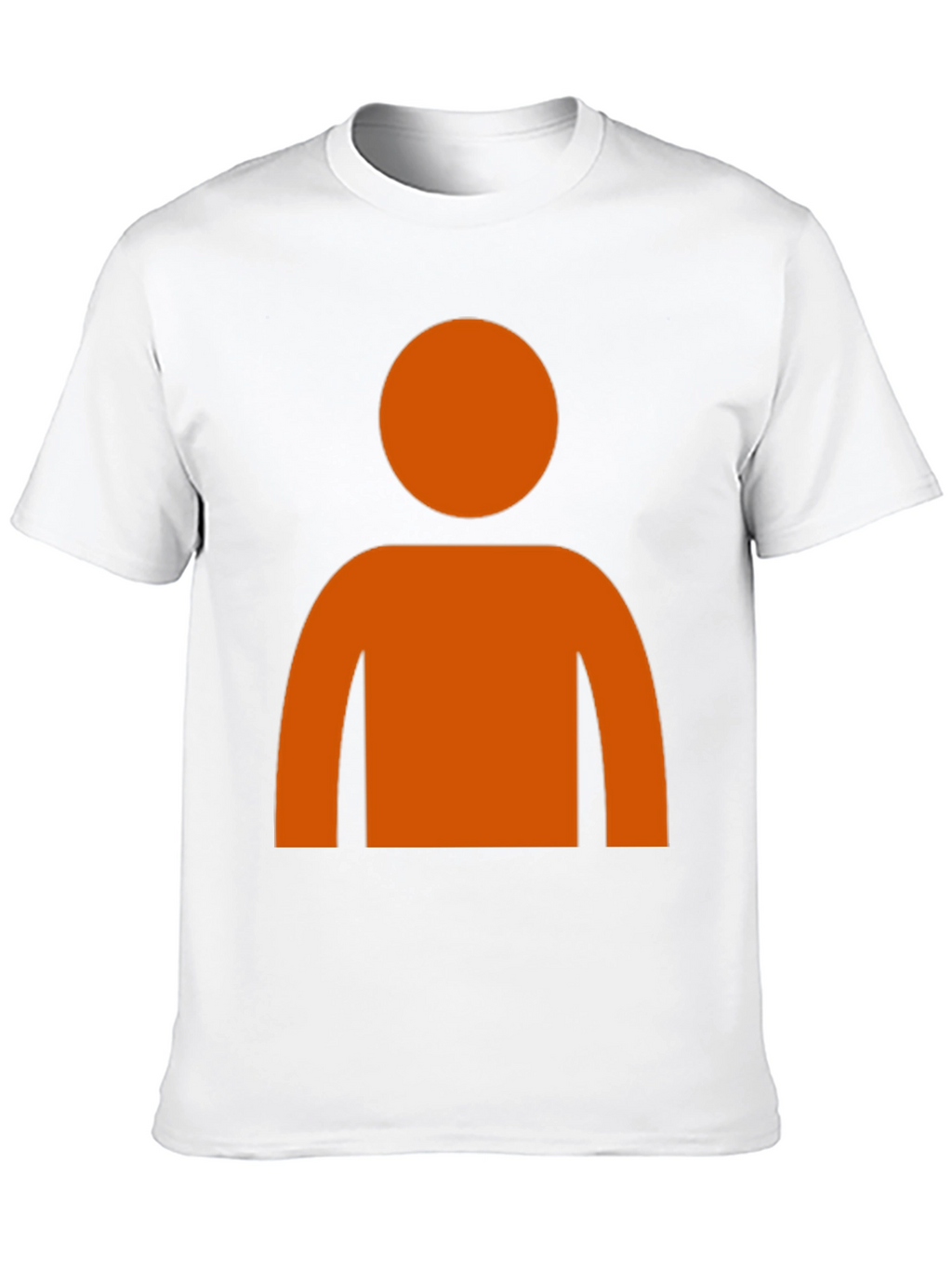 Orange Silhouette Graphic T-Shirt
