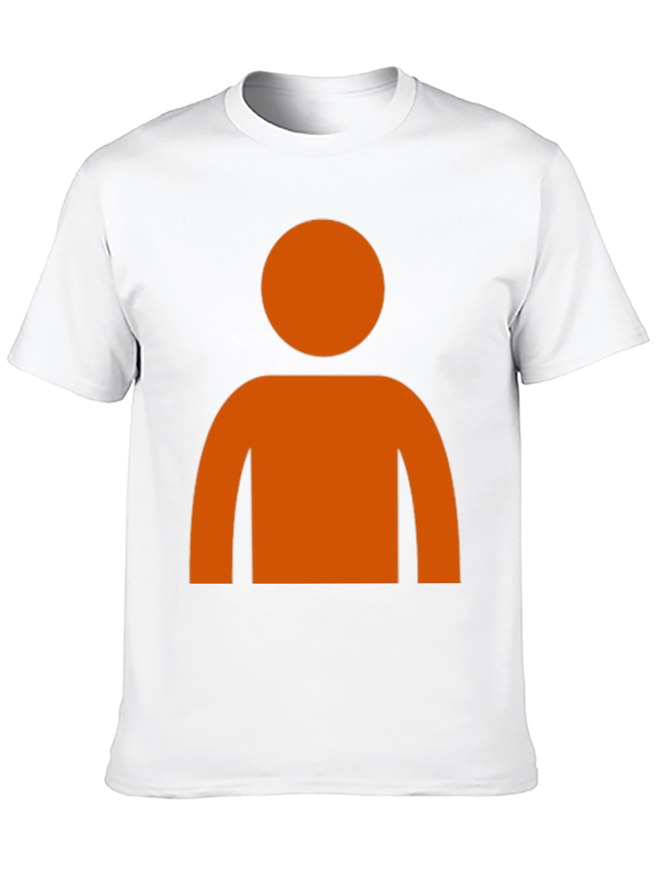 Orange Silhouette Graphic T-Shirt